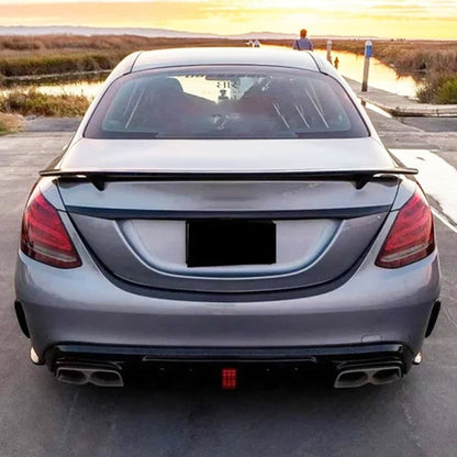 RT Style Carbon Fiber Trunk Spoiler for Mercedes Benz C-Class W204 Sedan (2008-2015)