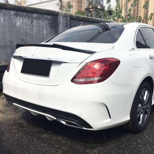ML Style Carbon Fiber Trunk Spoiler for Mercedes Benz C‑Class W205 Sedan (2014-2021)