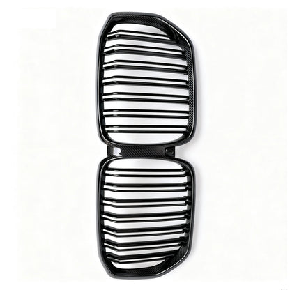 Dual Slat Carbon Fiber Front Grille for BMW X5 G05 Pre-LCI (2019-2023)