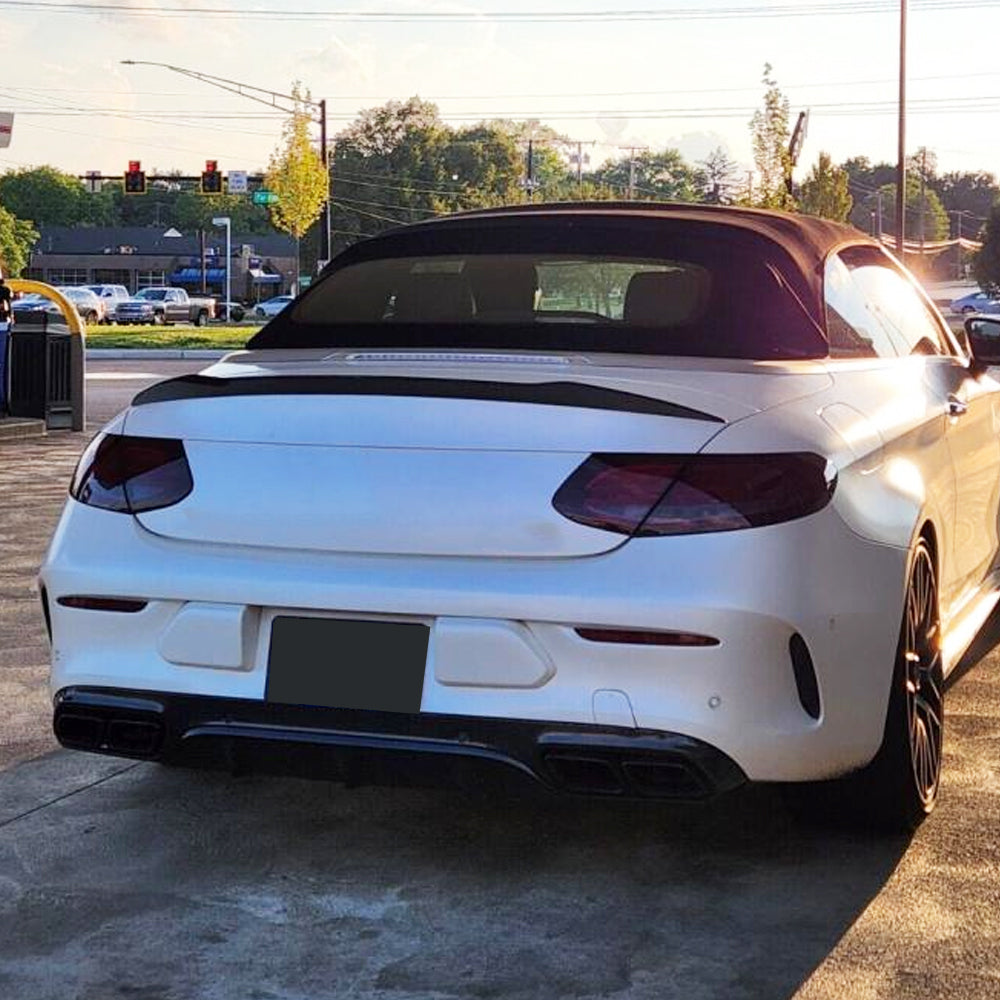 ST Style Carbon fiber Trunk Spoiler for Mercedes Benz C63 AMG Convertible (2015-2021)