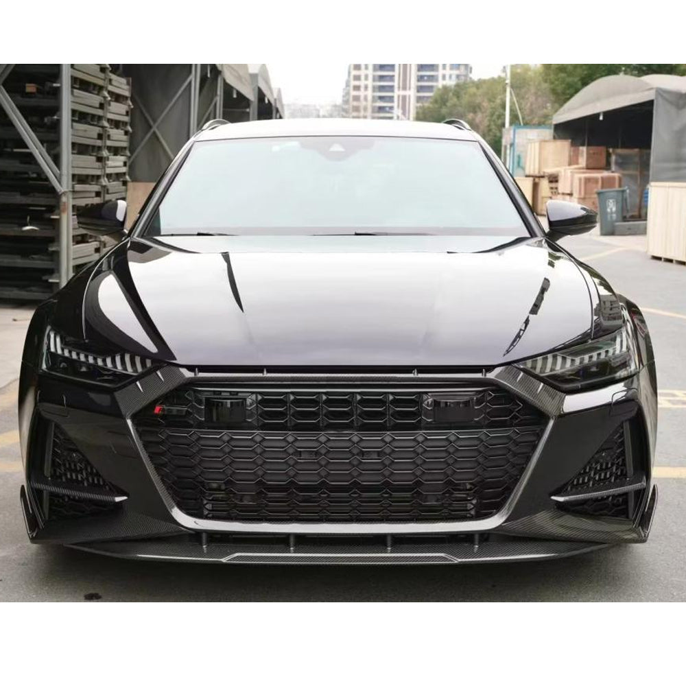 ST Style Prepreg Carbon Fiber Front Grille for Audi RS6 C8 (2019–2024)