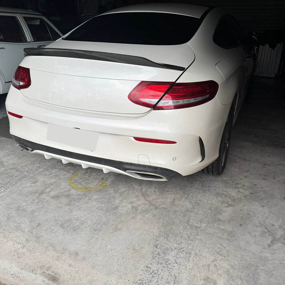 PSM Style Carbon Fiber Trunk Spoiler For BENZ C-Class C205 Coupé/C43 C63 AMG(2014-2018)