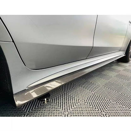 ST Style Carbon Fiber Side Skirts For Mercedes Benz AMG GT 4‑Door X290 Pre‑Facelift (2019–2021)