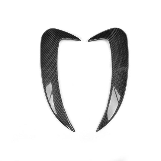 ST Style Carbon Fiber Rear Bumper Vents for Mercedes Benz C63 AMG W205 Pre‑Facelift (2015-2018)