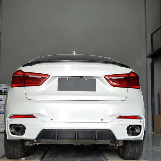 P Style Carbon Rear diffuser for BMW X6  M tech F16 (2014-2019)