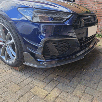 ST Style Carbon Fiber Front Lip For Audi A7 Sline / S7 C8 (2019–2024)