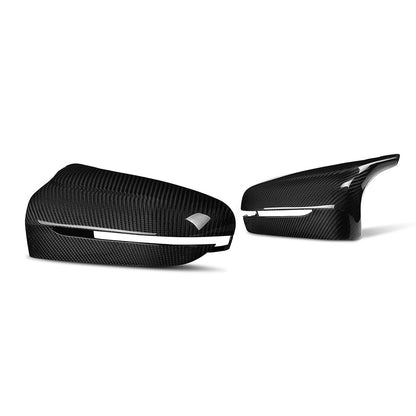 ST Style Carbon Fiber REPLACEMENT Mirror Caps for BMW 5 Series M5 F90 Pre-LCI (2017-2020)