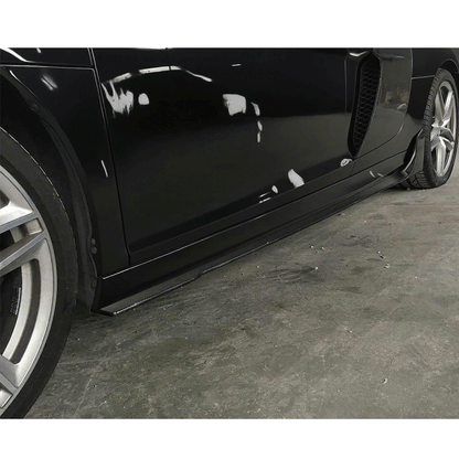 ML Style Carbon Fiber Side Skirts For Audi R8 Type 42 Pre-LCI & LCI  (207–2015)