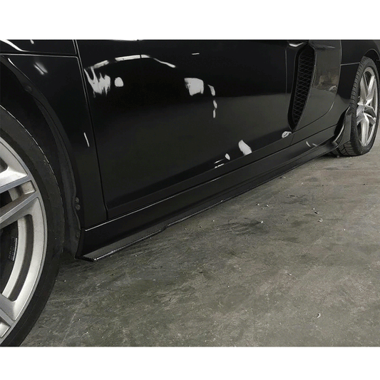 ML Style Carbon Fiber Side Skirts For Audi R8 Type 42 Pre-LCI & LCI  (207–2015)