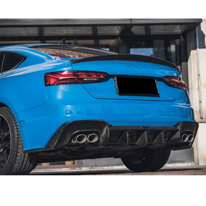 JC Style Carbon Fiber Rear Diffuser For Audi A5 / S5 B9.5 LCI (2020–2023)