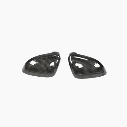 Carbon Fiber REPLACEMENT Mirror Caps For Audi A5 / S5 B9 Pre-LCI, A4 / S4 B9 Pre-LCI (2017–2019) (With Lane Assist)
