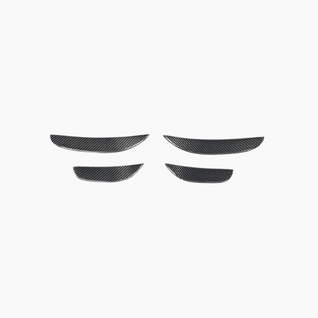 ST Style Carbon fiber Front Canards for Mercedes Benz C63 AMG W205 Pre‑Facelift Coupe (2015-2018)