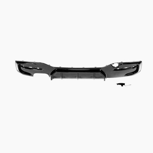 Performance Style Gloss Black Rear Diffuser for BMW 1 Series F20/F21 LCI Hatchback M Sport (Single Double Out)(2015–2019)