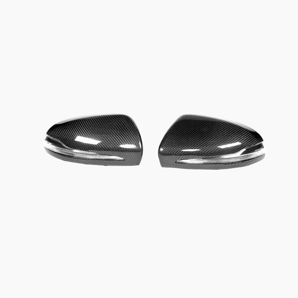 Carbon Fiber replacement  Mirror Caps For Mercedes Benz S‑Class W222 Pre‑Facelift,C63 AMG W205 Pre‑Facelift  (2014–2018)
