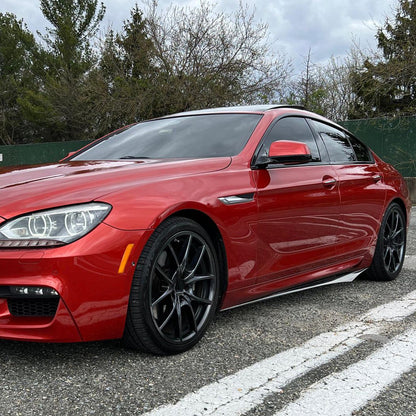 V Style Carbon Fiber Side Skirts For BMW 6 Series F06/F12/F13 M Sport (2011–2018)