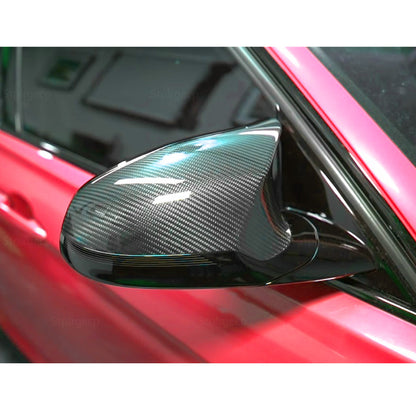 ST Style REPLACEMENT Carbon Fiber Mirror Caps For BMW M3 F80 ,M4 F82/F83 ,M2 F87 (2014-20)