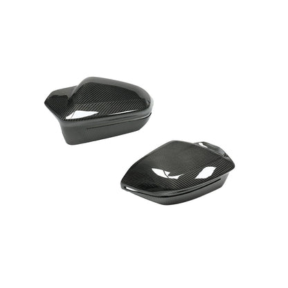 ST Style Carbon Fiber REPLACEMENT Mirror Caps for BMW 5 Series I5 G60 / 7 Series G70 /X3 G45 (2023-present)