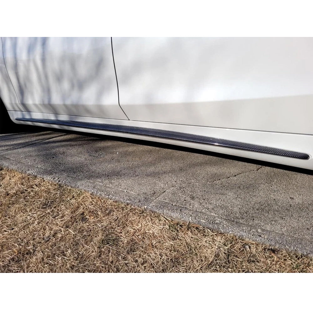 ST Style Carbon Fiber Side Skirts For Mercedes Benz S‑Class W222 Pre‑Facelift (2014–2017)