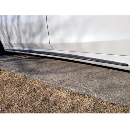 ST Style Carbon Fiber Side Skirts For Mercedes Benz S‑Class W222 Pre‑Facelift (2014–2017)