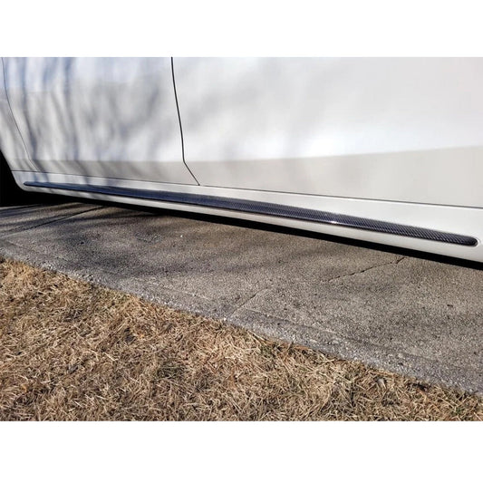ST Style Carbon Fiber Side Skirts For Mercedes Benz S‑Class W222 Pre‑Facelift (2014–2017)