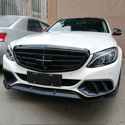 ST Style Gloss Black Air Vents For Mercedes Benz C‑Class W205 Pre‑Facelift (2014–2018)