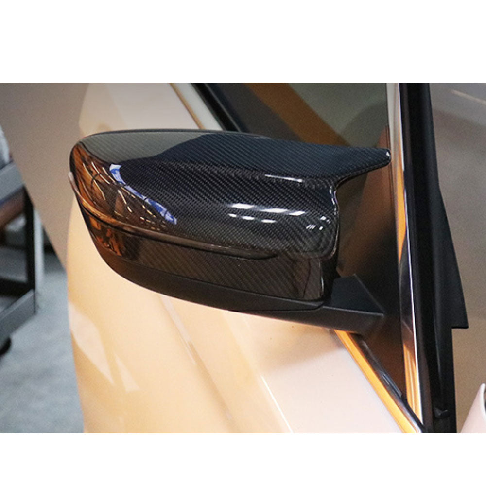 ST Style Carbon Fiber REPLACEMENT Mirror Caps for BMW G20/G30 G31 /G11 G12 (2017–2023)
