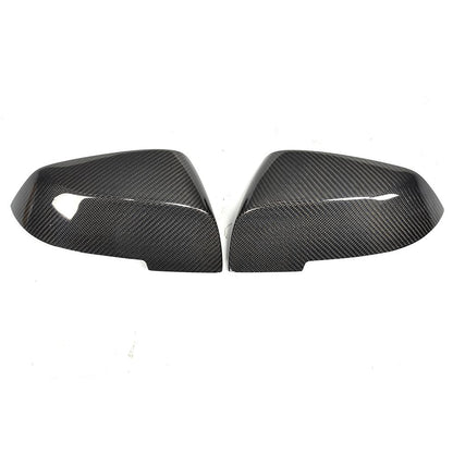 ST Style Carbon Fiber REPLACEMENT Mirror Caps for BMW 5 Series F10/F11 (2010–2017) ,6 Series F06/F12 (2011–2018)