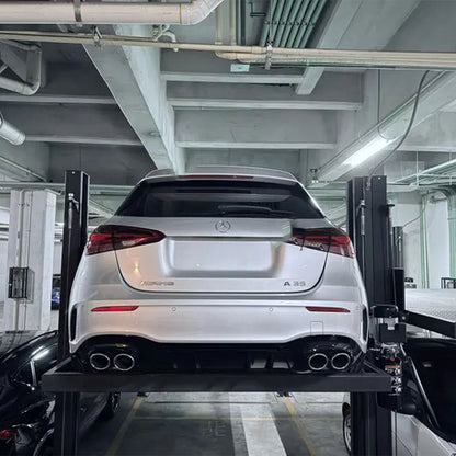 Gloss Black Exhaust Tips for Mercedes Benz A-Class W177 A35 A45 Hatchback (2018+)