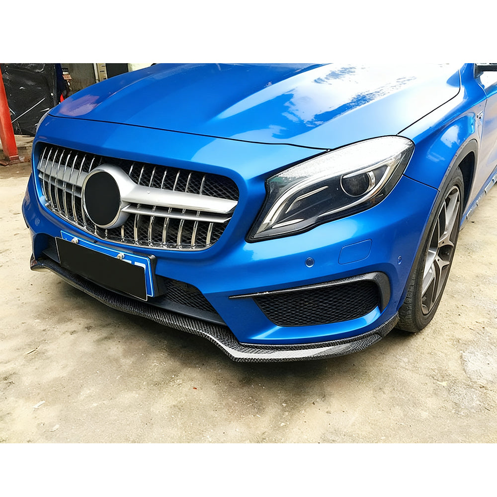 ST Style Carbon Fiber Front Lip for Mercedes Benz GLA 45 AMG X156 Pre‑Facelift (2014–2016)