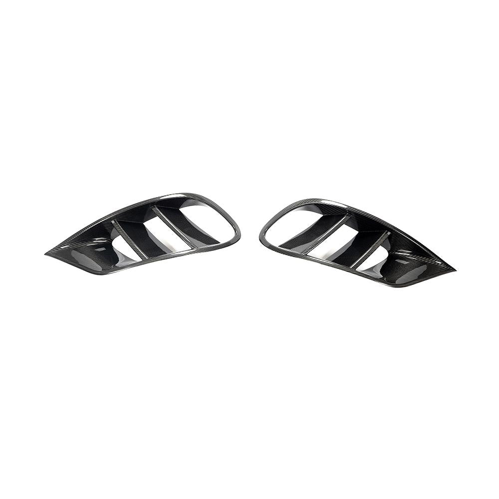 ST Style Carbon Fiber Front Fog lamp Cover Trims for Mercedes Benz S-Class C217 Pre-Facelift 2014-2017