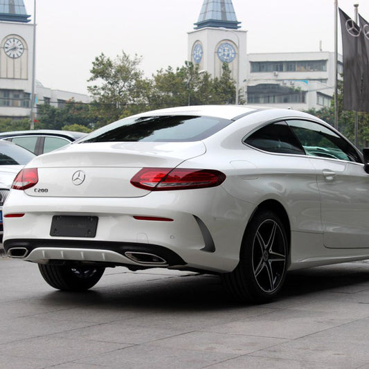 Carbon Fiber Rear Bumper Wind Splitter for Mercedes Benz C-Class C205 C200 C43 AMG 2-Door(2014-2018)