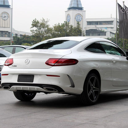 Carbon Fiber Rear Bumper Wind Splitter for Mercedes Benz C-Class C205 C200 C43 AMG 2-Door(2014-2018)