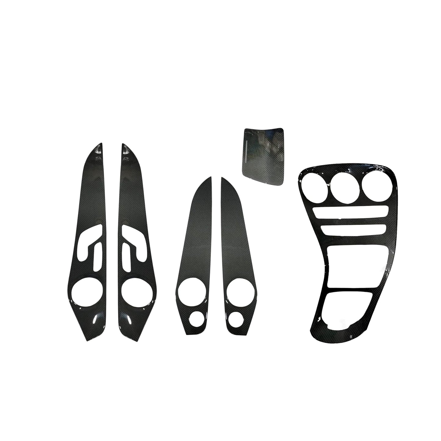 Carbon Fiber Interior Trims for Mercedes C-Class W205 Pre-Facelift (2014-2018)