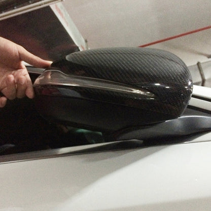 Carbon Fiber ADD ON Mirror Caps For Mercedes Benz S‑Class W222 Pre‑Facelift, C‑Class W205 Pre‑Facelift (2014–2018)