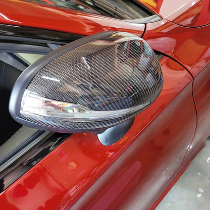 Carbon Fiber replacement  Mirror Caps For Mercedes Benz S‑Class W222 Pre‑Facelift,C63 AMG W205 Pre‑Facelift  (2014–2018)
