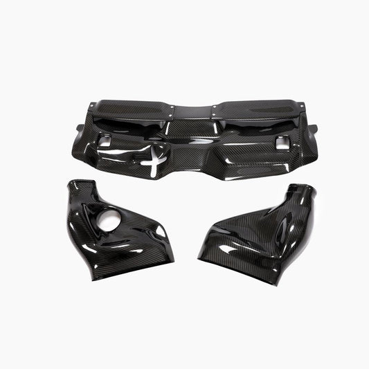 ST Style Prepreg Carbon Fiber Air Intake Filter Cover for Mercedes Benz C63 W204 Facelift (2011-2015)