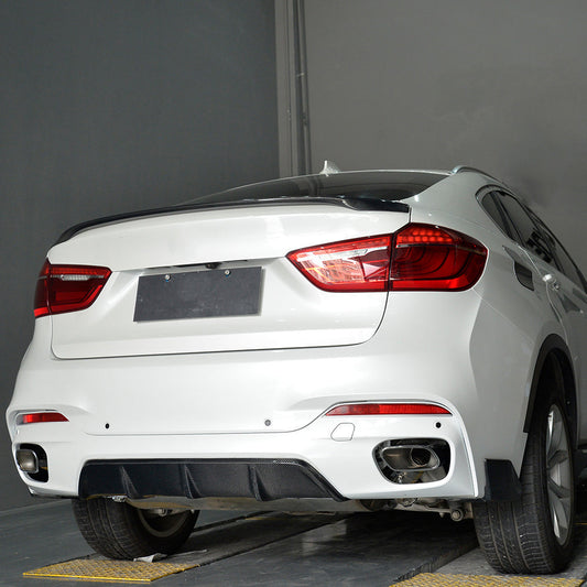 P Style Carbon Fiber REAR SPLITTER for BMW X6 F16 M tech  (2014-2019)
