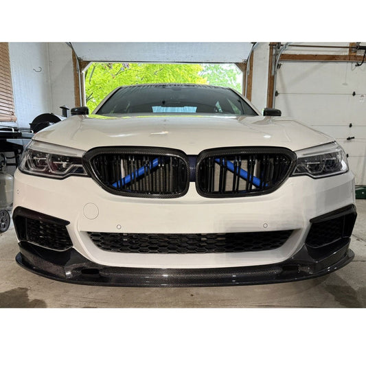 3D Style Carbon Fiber Front Lip for BMW 5 Series G30, G31 Pre-LCI M-Sport (2017–2020)