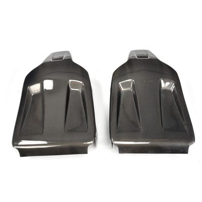 ST Style Carbon Fiber Seat Back Cover for Mercedes Benz C63 W204 Pre-Facelift (2008-2011)