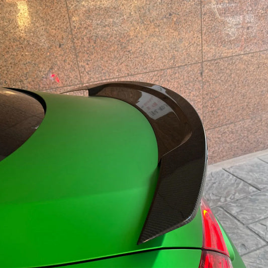 RT Style Carbon Fiber Rear Wing Spoiler for Mercedes Benz C lass C205/C43 C63 AMG  Coupé 2-Door(2014+)