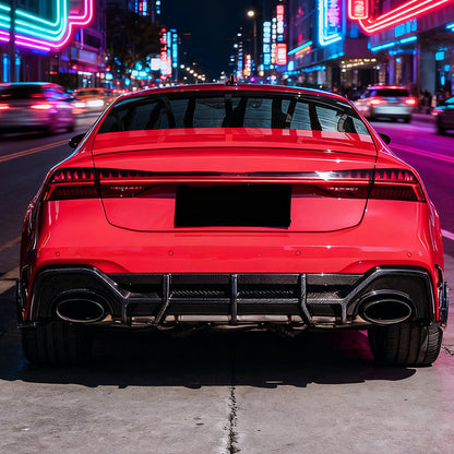 ED Style Carbon Fiber Side Skirts For Audi RS7 C8 (2019–2024)