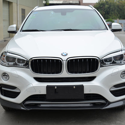 P Style Carbon Fiber front lip for BMW X6  M tech F16 (2014-2019)