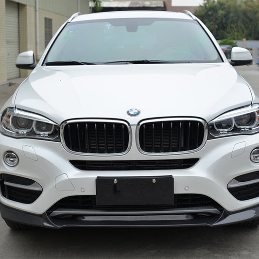 P Style Carbon Fiber front lip for BMW X6  M tech F16 (2014-2019)