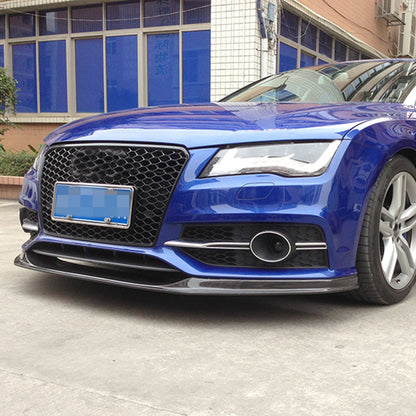 KC Style Carbon Fiber Front Lip For Audi A7 / S7 C7 Pre‑LCI (2010–2014)