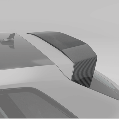 Audi RS3 8Y carbon fiber roof spoiler, angled weave detail