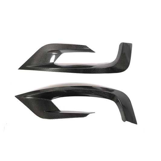 ST Style Carbon Fiber Front Canards For Mercedes Benz S‑Class W222 Sport Pre‑Facelift (2014–2017)