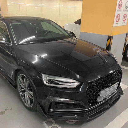 KB Style Carbon Fiber Front Canards for Audi A5 / S5 B9 Pre-LCI (2017-2019)