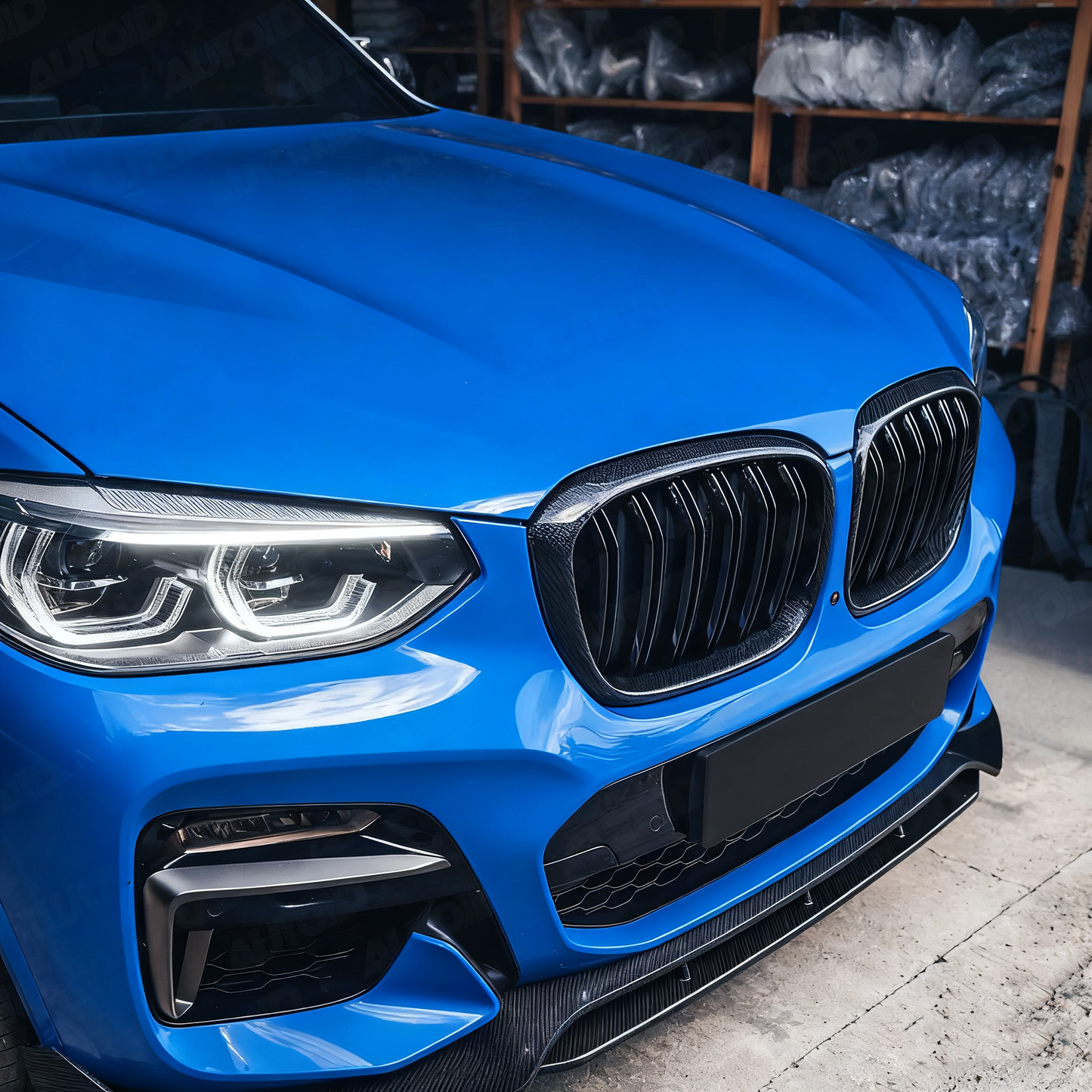 ST Style Carbon Fiber Front Grille Dual Slat for X4 G02 Pre-LCI (2018–2021)