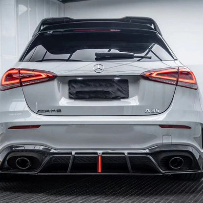 Gloss Black Exhaust Tips for Mercedes Benz A-Class W177 A35 Hatchback (2018+)