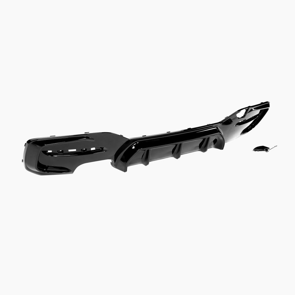 Performance Style Gloss Black Rear Diffuser for BMW 1 Series F20/F21 LCI Hatchback M Sport (Single Double Out)(2015–2019)